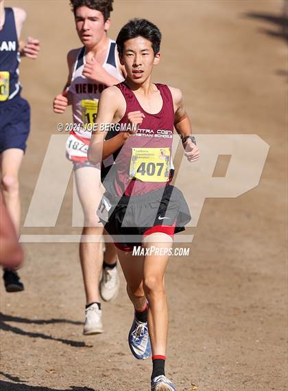 Thumbnail 2 in CIF State Cross Country Championships (Boys D5 Race) photogallery.