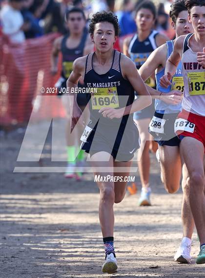 Thumbnail 1 in CIF State Cross Country Championships (Boys D5 Race) photogallery.