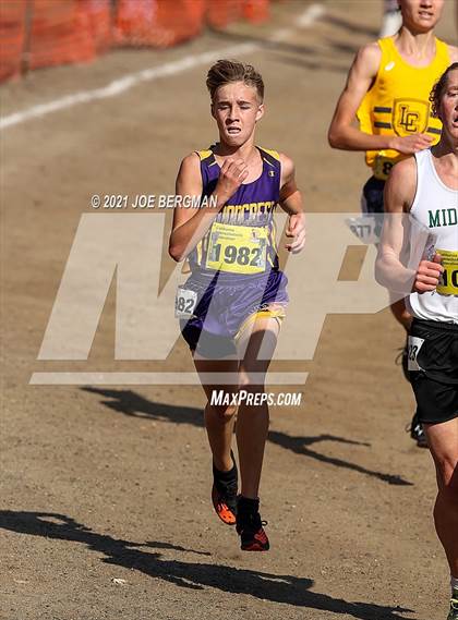 Thumbnail 2 in CIF State Cross Country Championships (Boys D5 Race) photogallery.