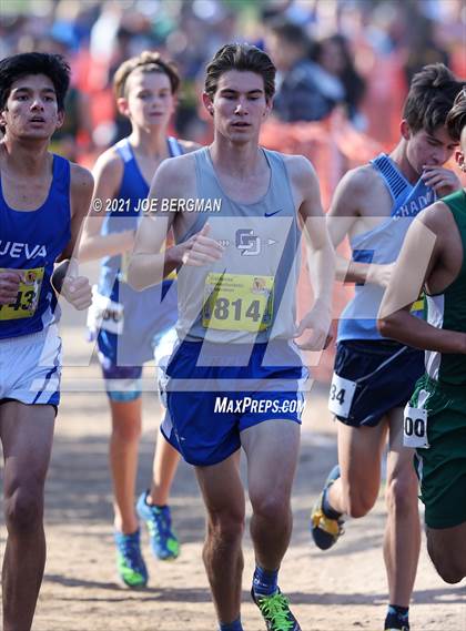 Thumbnail 1 in CIF State Cross Country Championships (Boys D5 Race) photogallery.
