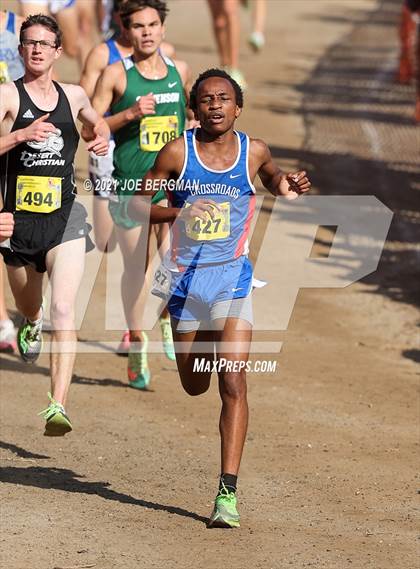 Thumbnail 1 in CIF State Cross Country Championships (Boys D5 Race) photogallery.