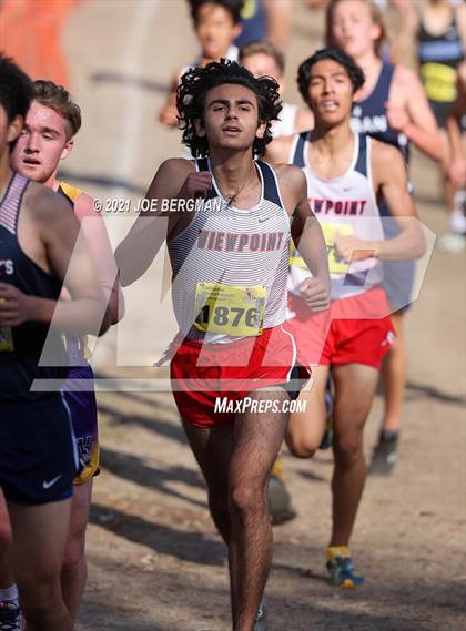 Thumbnail 1 in CIF State Cross Country Championships (Boys D5 Race) photogallery.