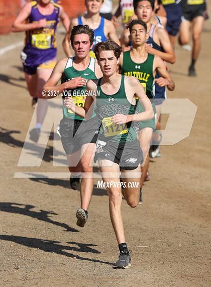 Thumbnail 1 in CIF State Cross Country Championships (Boys D5 Race) photogallery.