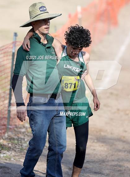 Thumbnail 1 in CIF State Cross Country Championships (Boys D5 Race) photogallery.