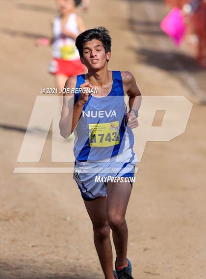 Thumbnail 1 in CIF State Cross Country Championships (Boys D5 Race) photogallery.