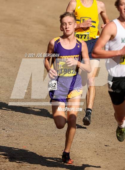 Thumbnail 1 in CIF State Cross Country Championships (Boys D5 Race) photogallery.