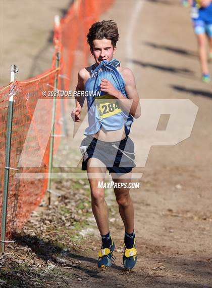 Thumbnail 1 in CIF State Cross Country Championships (Boys D5 Race) photogallery.