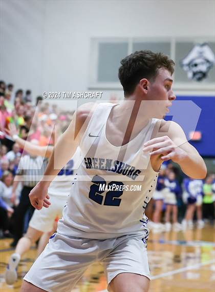 Thumbnail 2 in Lawrenceburg vs Greensburg (IHSAA 3A Section 29 Semifinal) photogallery.