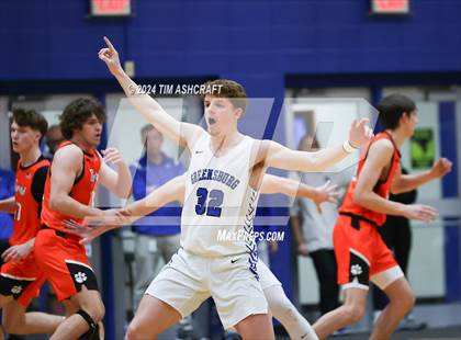 Thumbnail 2 in Lawrenceburg vs Greensburg (IHSAA 3A Section 29 Semifinal) photogallery.