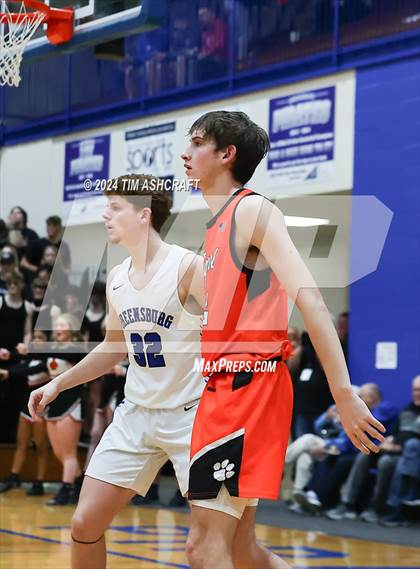 Thumbnail 2 in Lawrenceburg vs Greensburg (IHSAA 3A Section 29 Semifinal) photogallery.