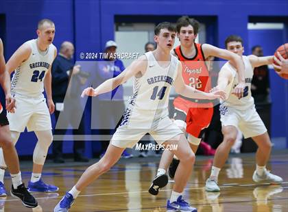 Thumbnail 2 in Lawrenceburg vs Greensburg (IHSAA 3A Section 29 Semifinal) photogallery.