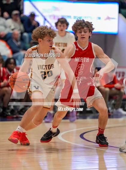 Thumbnail 2 in Victor vs North Rockland (NYSPHSAA Class A Finals) photogallery.