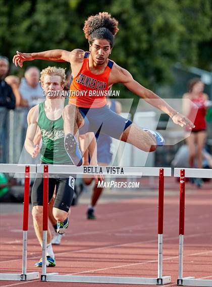 Thumbnail 3 in CVC Finals (Boys Hurdles, Relays, and Sprints) photogallery.