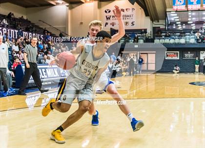 Thumbnail 3 in Bishop O'Dowd vs. Pleasant Grove (MLK Classic at St. Mary's College) photogallery.