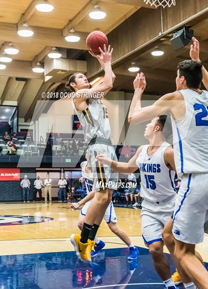 Thumbnail 1 in Bishop O'Dowd vs. Pleasant Grove (MLK Classic at St. Mary's College) photogallery.
