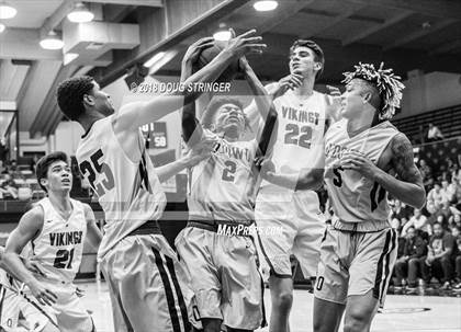 Thumbnail 2 in Bishop O'Dowd vs. Pleasant Grove (MLK Classic at St. Mary's College) photogallery.