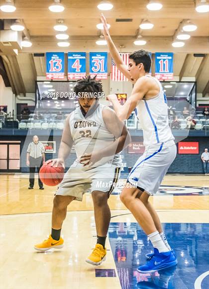 Thumbnail 1 in Bishop O'Dowd vs. Pleasant Grove (MLK Classic at St. Mary's College) photogallery.