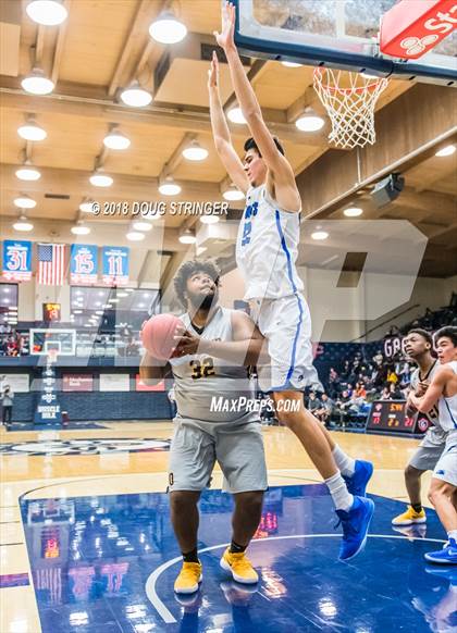 Thumbnail 1 in Bishop O'Dowd vs. Pleasant Grove (MLK Classic at St. Mary's College) photogallery.