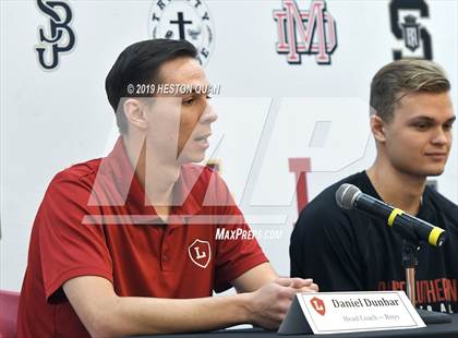 Thumbnail 1 in Trinity League Media Day - Orange Lutheran photogallery.