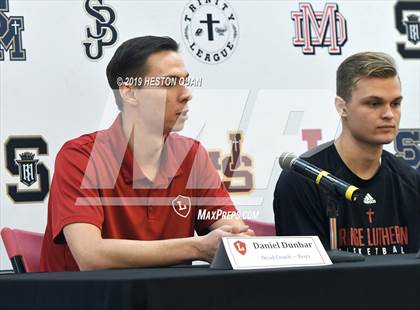 Thumbnail 2 in Trinity League Media Day - Orange Lutheran photogallery.