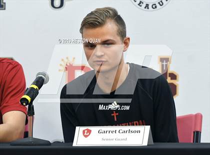 Thumbnail 3 in Trinity League Media Day - Orange Lutheran photogallery.