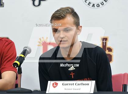 Thumbnail 1 in Trinity League Media Day - Orange Lutheran photogallery.