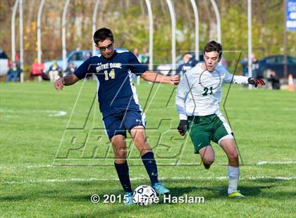 Thumbnail 3 in Notre Dame vs. Schechter (NYSPHSAA Class C Final) photogallery.