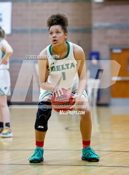 Thumbnail 1 in Jefferson Academy vs. Delta (CHSAA 3A Playoff Sweet 16) photogallery.