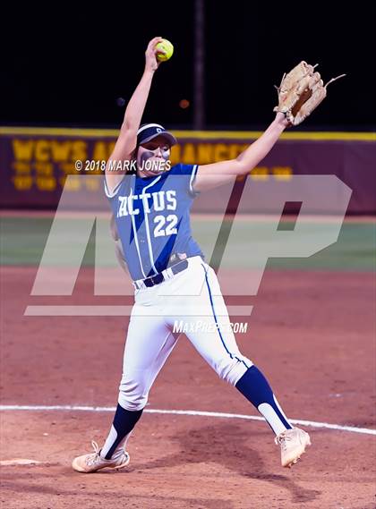 Thumbnail 3 in Salpointe Catholic vs. Cactus (AIA 4A Final) photogallery.