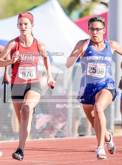 Thumbnail 3 in AIA Girls Track & Field Preliminaries D3 & D4 (4 x 100 Relay) photogallery.