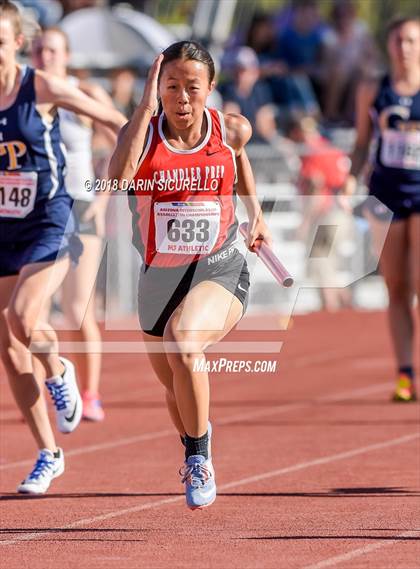 Thumbnail 3 in AIA Girls Track & Field Preliminaries D3 & D4 (4 x 100 Relay) photogallery.