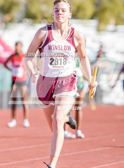 Thumbnail 3 in AIA Girls Track & Field Preliminaries D3 & D4 (4 x 100 Relay) photogallery.