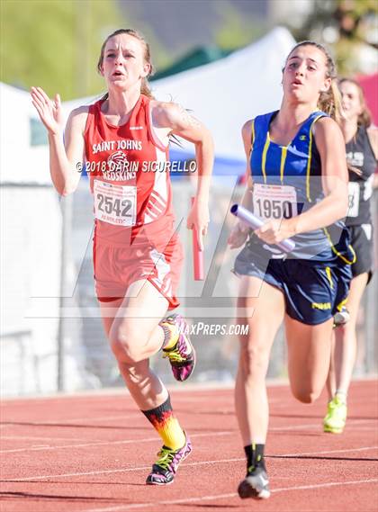 Thumbnail 1 in AIA Girls Track & Field Preliminaries D3 & D4 (4 x 100 Relay) photogallery.