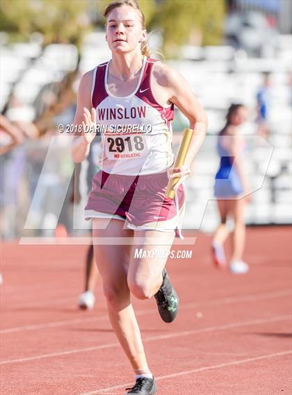 Thumbnail 2 in AIA Girls Track & Field Preliminaries D3 & D4 (4 x 100 Relay) photogallery.