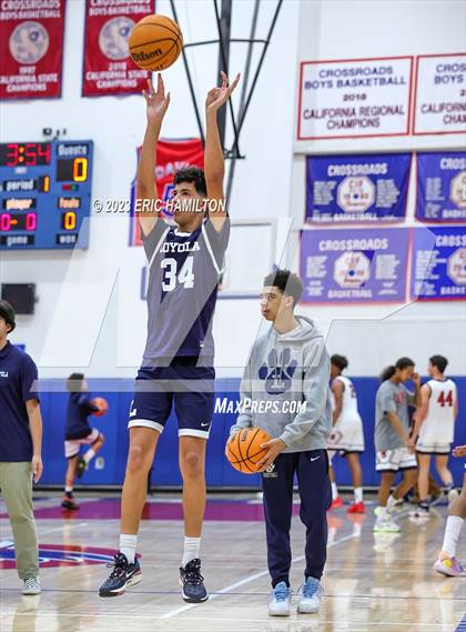 Thumbnail 3 in Loyola@Crossroads (CIF-SS Division 1 Round 1) photogallery.