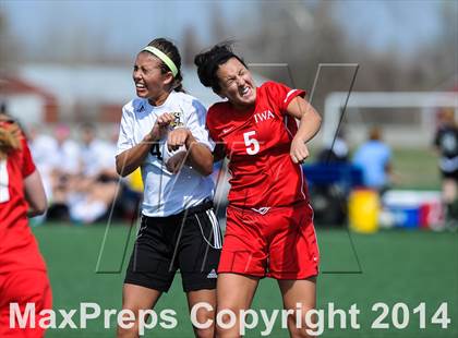 Thumbnail 2 in Incarnate Word Academy vs Fort Zumwalt East (St. Louis Soccer Classic) photogallery.