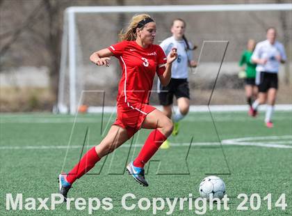 Thumbnail 2 in Incarnate Word Academy vs Fort Zumwalt East (St. Louis Soccer Classic) photogallery.