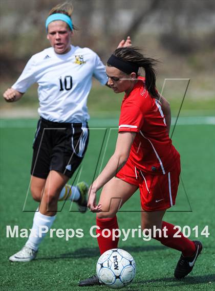 Thumbnail 2 in Incarnate Word Academy vs Fort Zumwalt East (St. Louis Soccer Classic) photogallery.