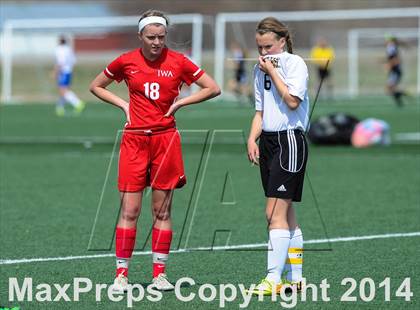 Thumbnail 1 in Incarnate Word Academy vs Fort Zumwalt East (St. Louis Soccer Classic) photogallery.