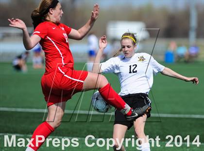 Thumbnail 3 in Incarnate Word Academy vs Fort Zumwalt East (St. Louis Soccer Classic) photogallery.
