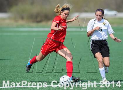 Thumbnail 2 in Incarnate Word Academy vs Fort Zumwalt East (St. Louis Soccer Classic) photogallery.