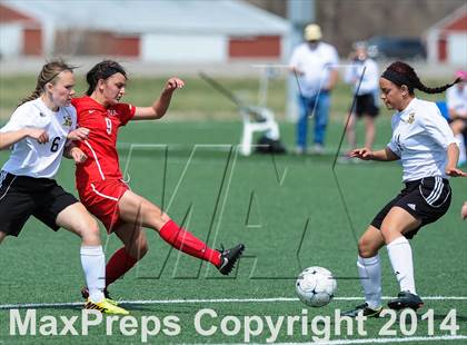 Thumbnail 3 in Incarnate Word Academy vs Fort Zumwalt East (St. Louis Soccer Classic) photogallery.