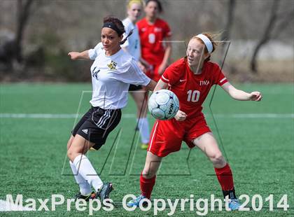 Thumbnail 2 in Incarnate Word Academy vs Fort Zumwalt East (St. Louis Soccer Classic) photogallery.