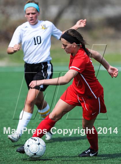 Thumbnail 1 in Incarnate Word Academy vs Fort Zumwalt East (St. Louis Soccer Classic) photogallery.