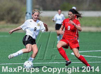 Thumbnail 1 in Incarnate Word Academy vs Fort Zumwalt East (St. Louis Soccer Classic) photogallery.