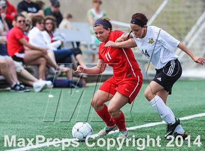 Thumbnail 2 in Incarnate Word Academy vs Fort Zumwalt East (St. Louis Soccer Classic) photogallery.