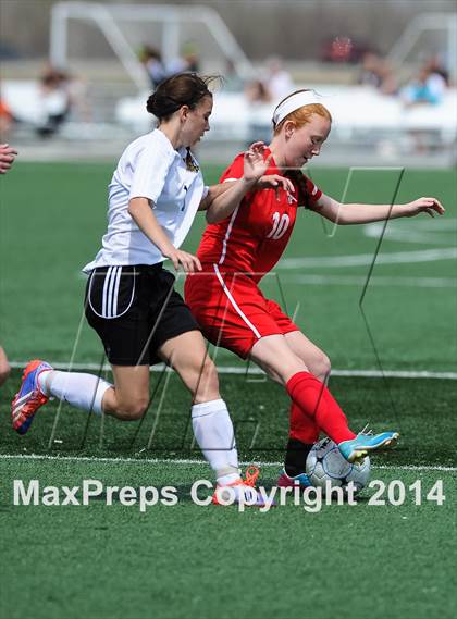 Thumbnail 1 in Incarnate Word Academy vs Fort Zumwalt East (St. Louis Soccer Classic) photogallery.