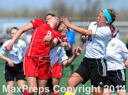 Thumbnail 3 in Incarnate Word Academy vs Fort Zumwalt East (St. Louis Soccer Classic) photogallery.