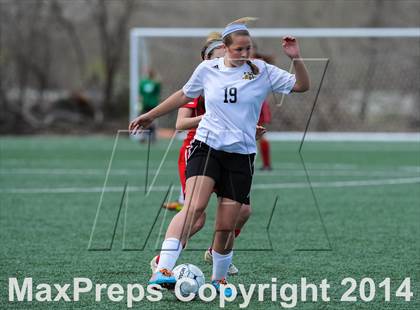Thumbnail 2 in Incarnate Word Academy vs Fort Zumwalt East (St. Louis Soccer Classic) photogallery.
