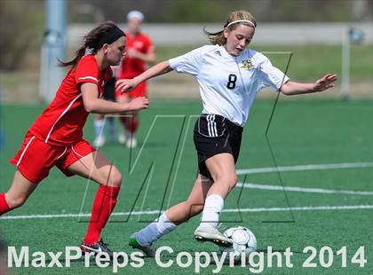 Thumbnail 2 in Incarnate Word Academy vs Fort Zumwalt East (St. Louis Soccer Classic) photogallery.